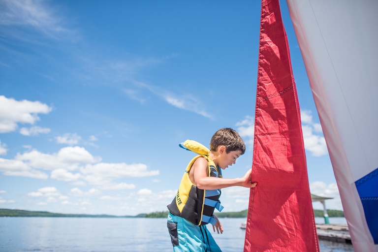 Lake of Bays Sailing Family Lifestyle Photography_002